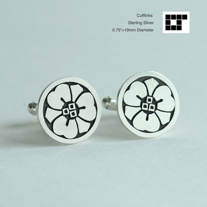 Tie tack -  Maruni Kenkatabamini MitsumeYui - 丸に剣片喰に三つ目結