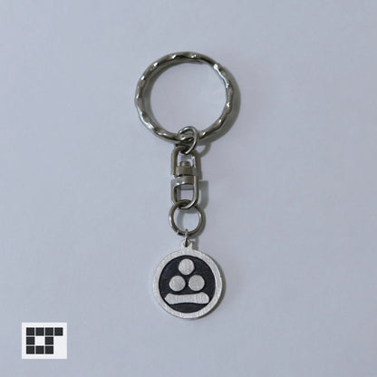 Key chain - Watanabe star in a circle - Maruni Watanabe Hoshi - 丸に渡辺星